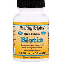 Биотин (Biotin) 5000 мкг 60 капсул