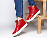 Жіночі лакові черевики хайтопи 77 демісезонні, фото 2