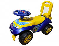 Толокар машинка "Автошка" сине-желтая ТМ DOLONI