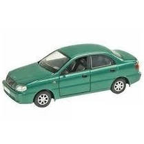 Машинка Ланос металева Автопром 7778 Daewoo Lanos Зелений, Світло,Звук, Відкриваються капот, багажник, двері., фото 3