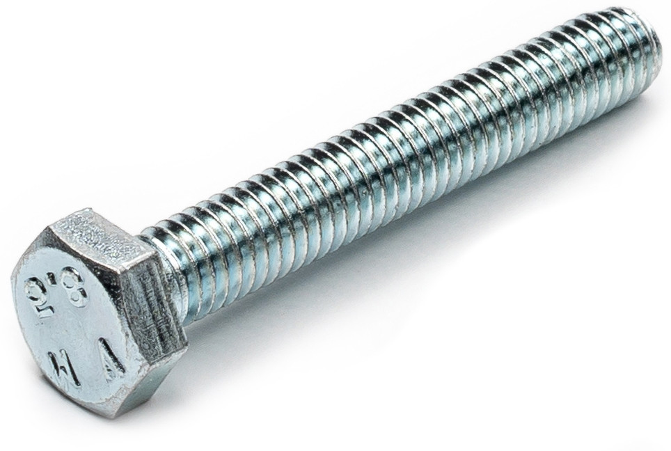 Болт М4х16 DIN 933 5,8 із шестигранною головкою оцинкований, фото 1