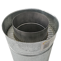 Труба-сендвіч ø110 мм 0,5 мм 25 см Нерж/Оц Версія-Люкс (10550), фото 5