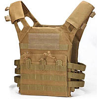Жилет тактичний військовий A54, пісочний