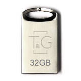Флешка T&G USB 105 32GB, серебристая, фото 2