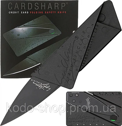 Кишеньковий ніж ніж Кредитка Візитка CardSharp, фото 2