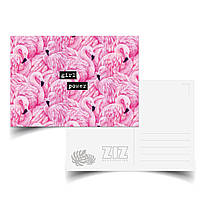 Открытка поздравительная ZIZ Фламинго