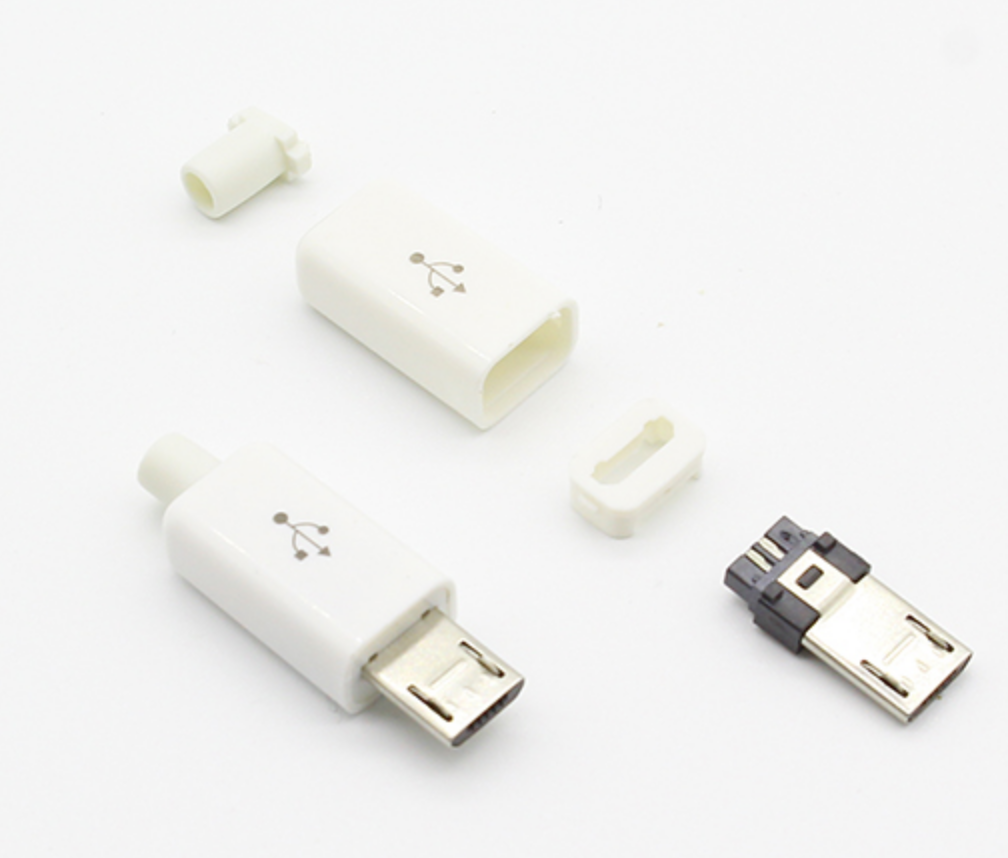 Конектор/штекер/вилка розбірний micro USB 5pin 8 мм