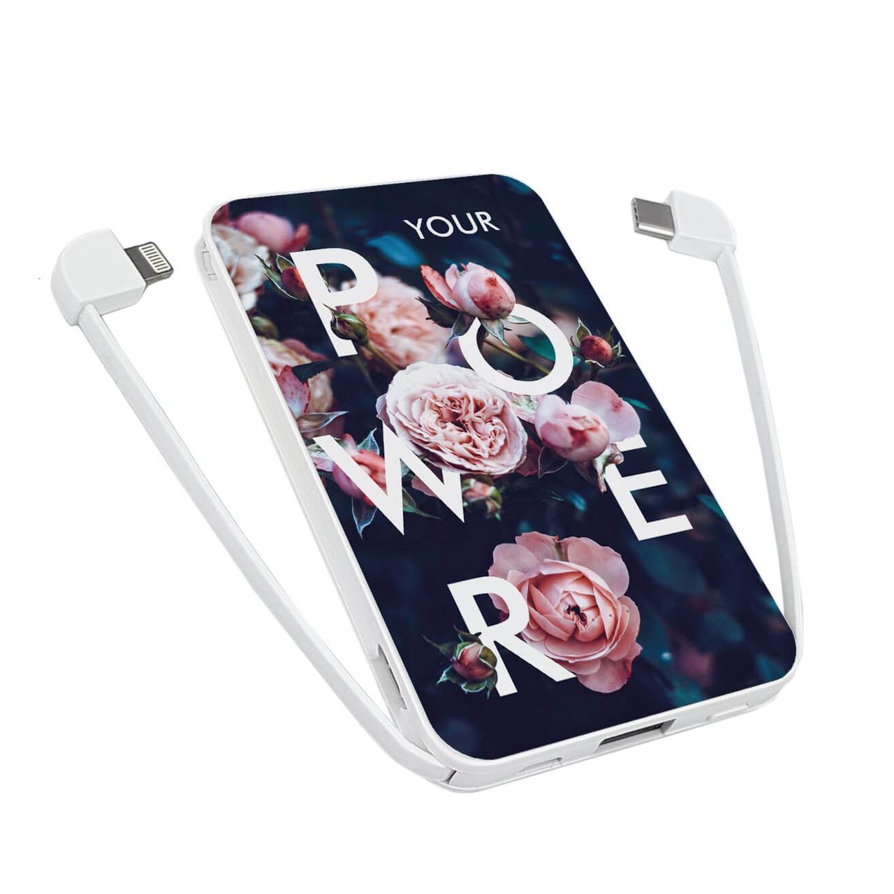 Повербанк power bank ZIZ Троянди 5000 мАч
