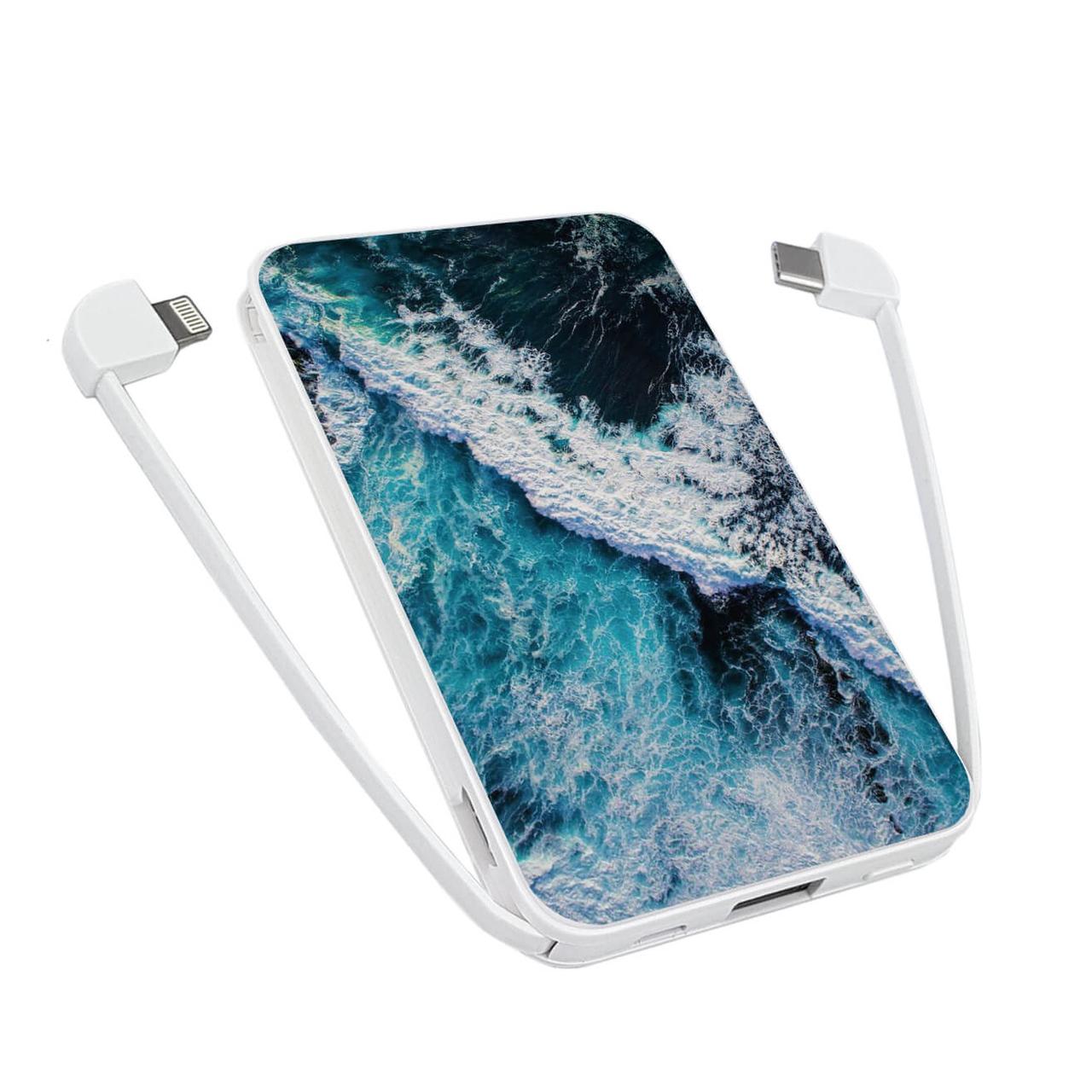 Повербанк power bank ZIZ Океанічна хвиля 5000 мАч