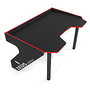 Геймерський стіл ZEUS Geroy ,колір червоний+чорний