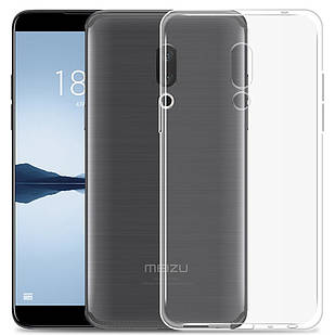 Чохол силіконовий для Meizu 15 ультратонкий прозорий (мейзу 15)