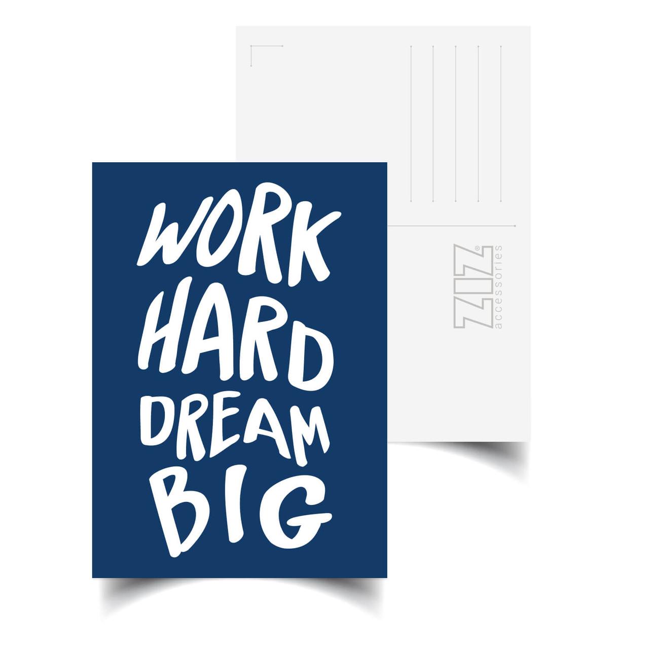 Открытка поздравительная ZIZ Мечтай Работай