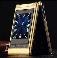 Кнопковий телефон розкладачка Tkexun G10 (Yeemi G10-C) gold