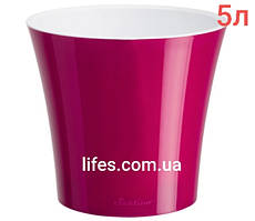 Вазон Арте пластик малиновий 5 л