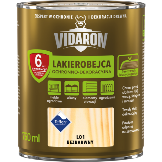 Лакобейц Vidaron 0.75 л ПРОЗОРИЙ (L01), фото 1