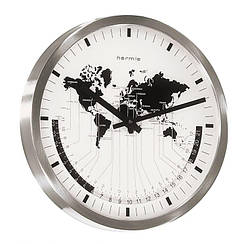 Настінний Годинник світового часу Hermle 30504-002100