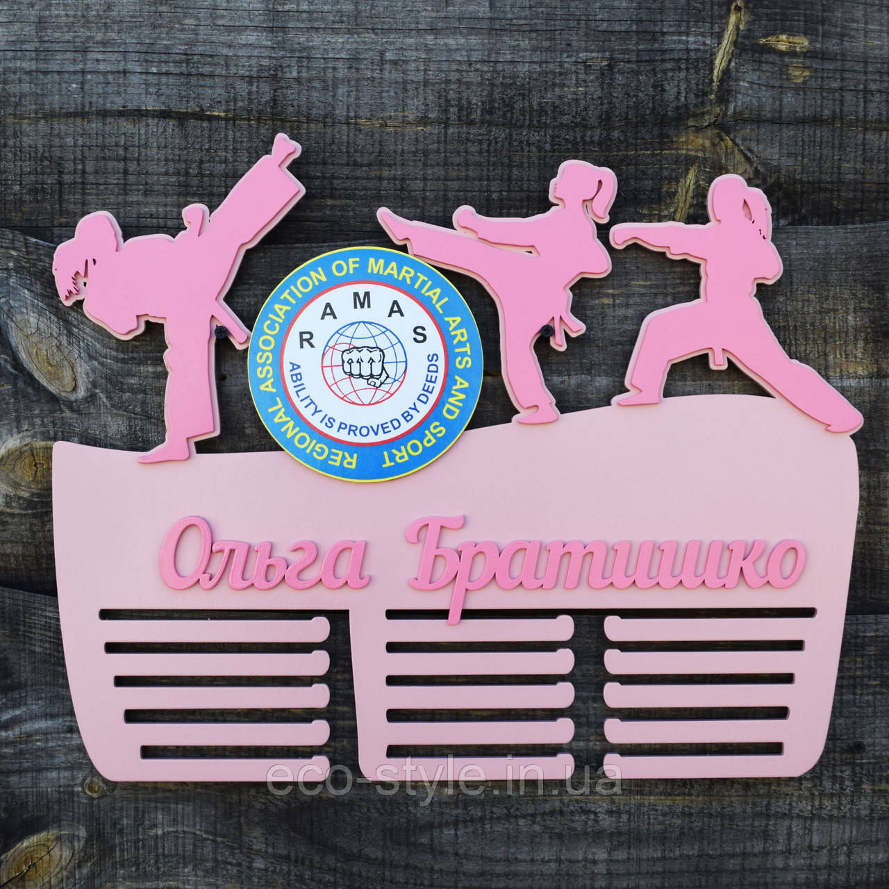 Медальниця Карате для дівчинки, тримач для медалей, фото 1