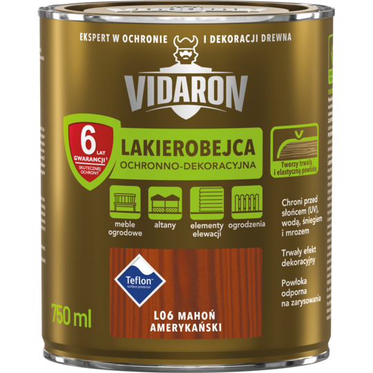 Лакобейц Vidaron 0.75л АМЕРИКАНСЬКЕ ЧЕРВОНЕ ДЕРЕВО (L06)