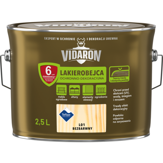 Лакобейц Vidaron 2.5л ПРОЗОРИЙ (L01)