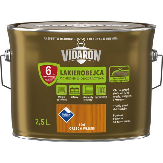Лакобейц Vidaron 2.5 л ВОЛОСЬКИЙ ГОРІХ (L04), фото 1