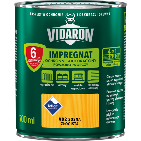 Імпрегнат пропитка декоративна V02 Vidaron сосна золота 0,7л