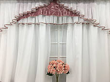 Кухонний набір штор "Ніколь" Пудра, фото 3