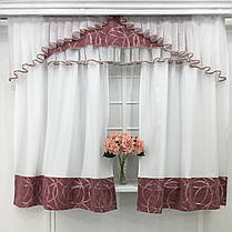 Кухонний набір штор "Ніколь" Пудра, фото 2