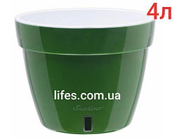Вазон Асті пластик зелений 4 л