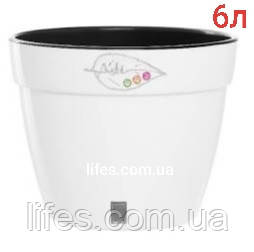 Вазон Асті пластик білий 6 л