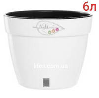 Вазон Асті пластик білий 6 л