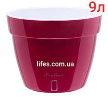 Вазон Асті пластик червоний 9 л