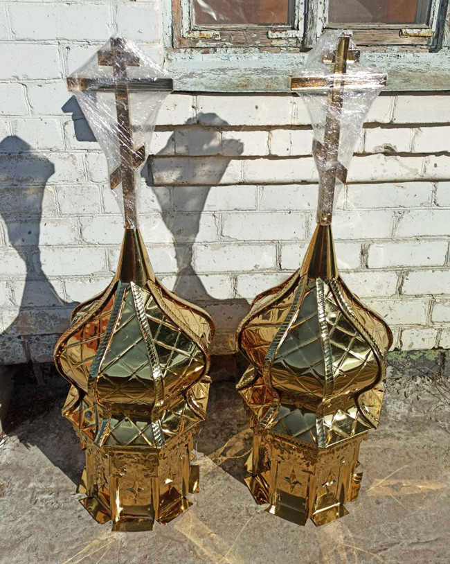 Малі куполи з булату для каплиці d/40cm