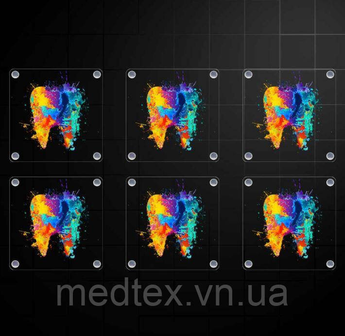 Підставки з акварельними принтом зубів