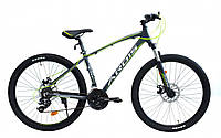 Гірський велосипед Ardis BLAZE R27,5" 17" алюмінієвий з дисковими гальмами (Чорно-зелений)