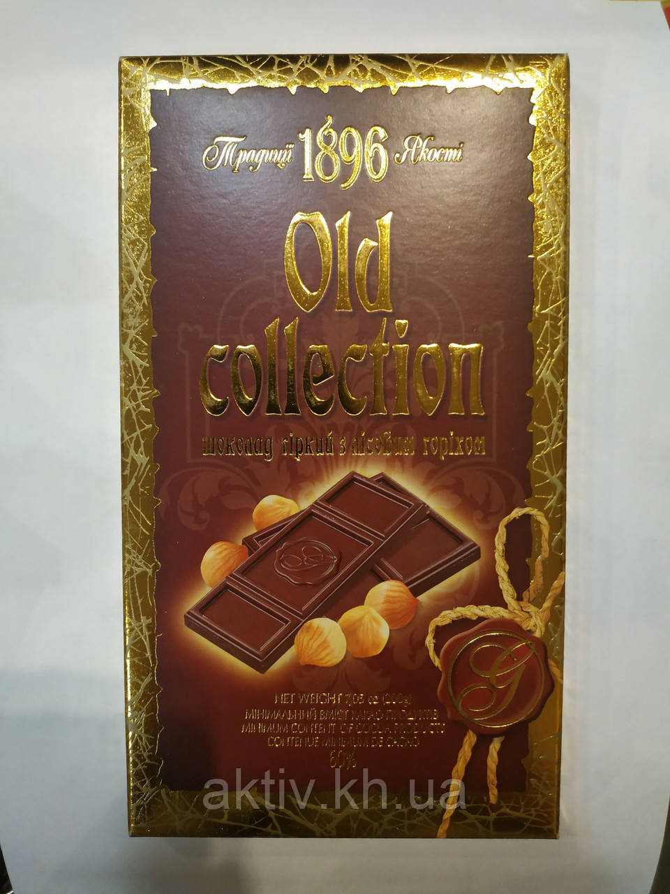 Шоколад "Old Collection гіркий із лісовим горіхом"

200 грамів