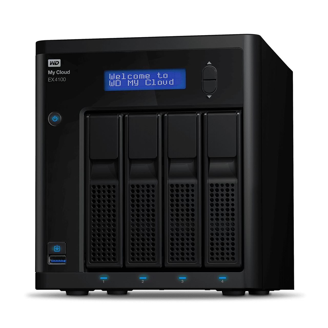 Жорсткий диск для систем NAS Western Digital WD My Cloud Expert EX4100 4-Bay 16TB (4x 4TB) (WDBWZE0160KBK-40)