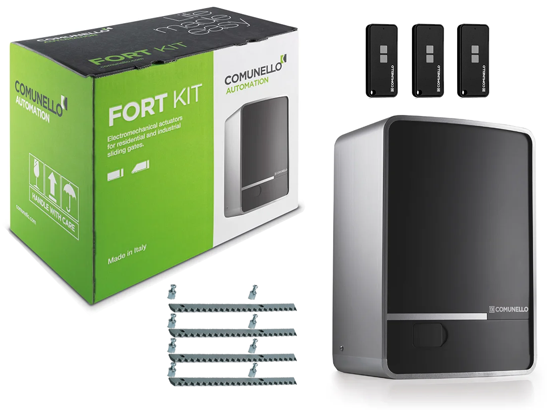 Comunello Fort 424 — автоматика для відкатних воріт (вага стулки до 400 кг.) Без аксесуарів, 4 м, 3 шт.