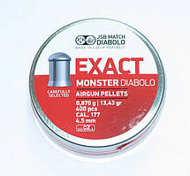 Кулі JSB Exact Monster Diabolo 0,87 г, 4,5 мм 