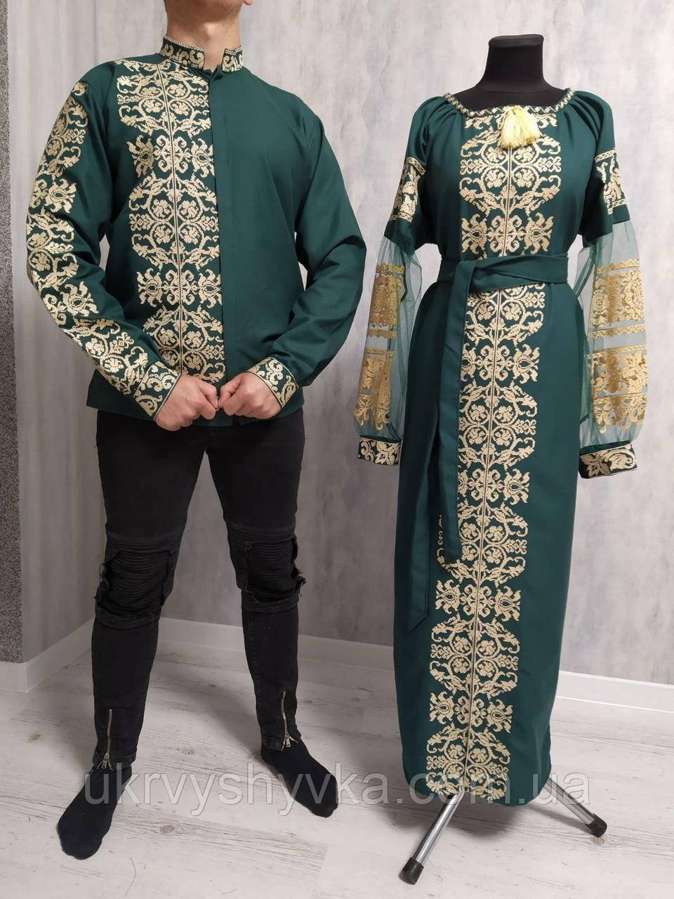 Вишиванки "Злагода" зелені, фото 1