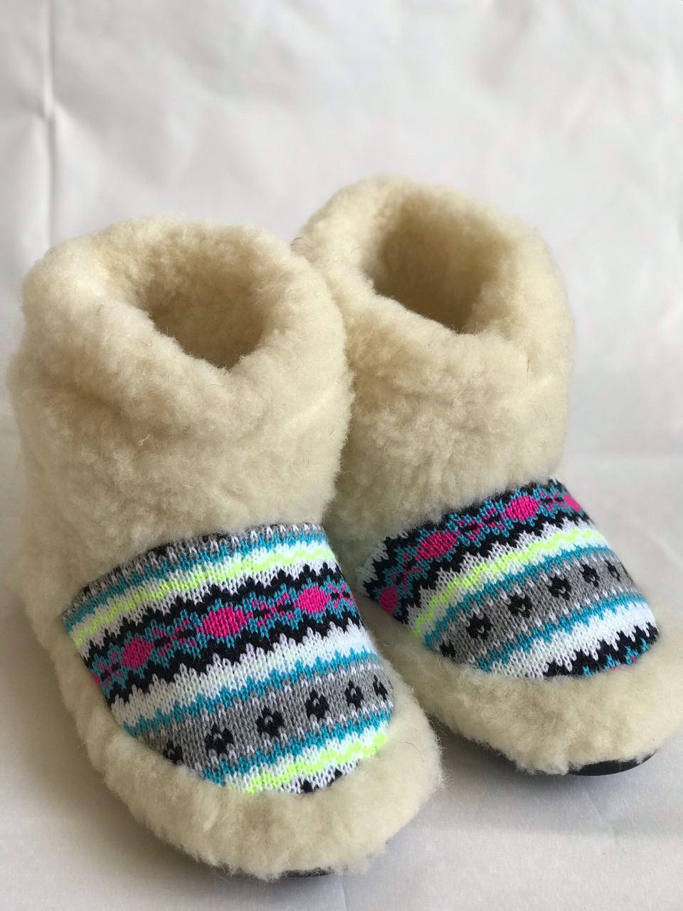 Чуні з овчини, чуні з овечої вовни, фото 1