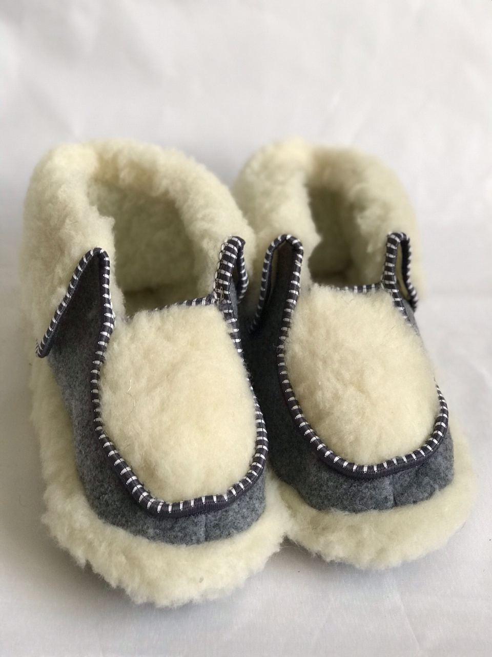 Чуні з овчини, чуні з овечої вовни, фото 1