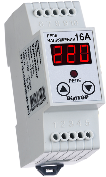 Реле напруги Vp-16A DIN, фото 1