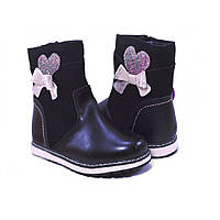 Дитячі зимові чоботи для дівчинки 27 розміру (H178), Clibee 27 р. Темно-синій