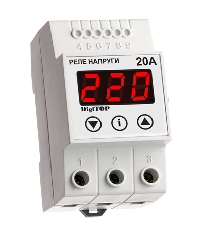 Реле напруги Vp-20A DIN, фото 1