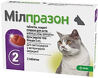 660734 Milprazon таблетки для котов больше 2 кг, 2 шт