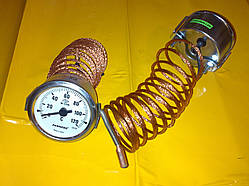 Термометр металевий Ø60 мм. / 120"С / 2-метри. Виробництво Туреччина PAKKENS