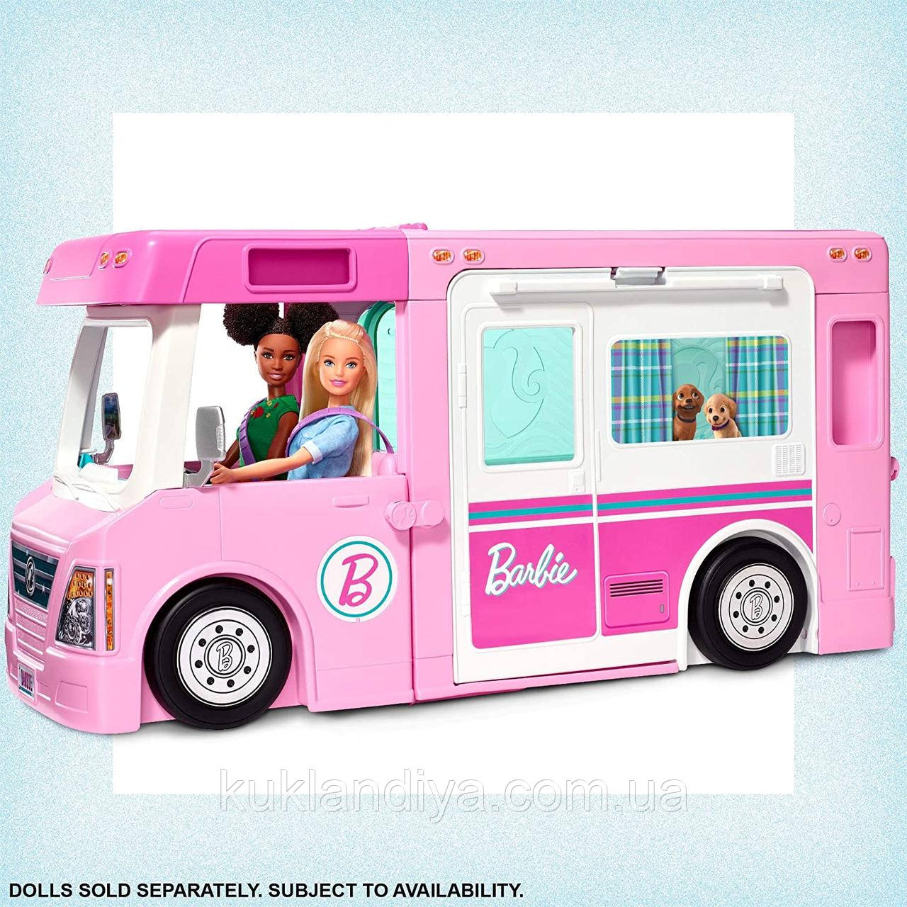 Кемпер трейлер для подорожей Барбі 3 в 1 — Barbie (HBR34), фото 1