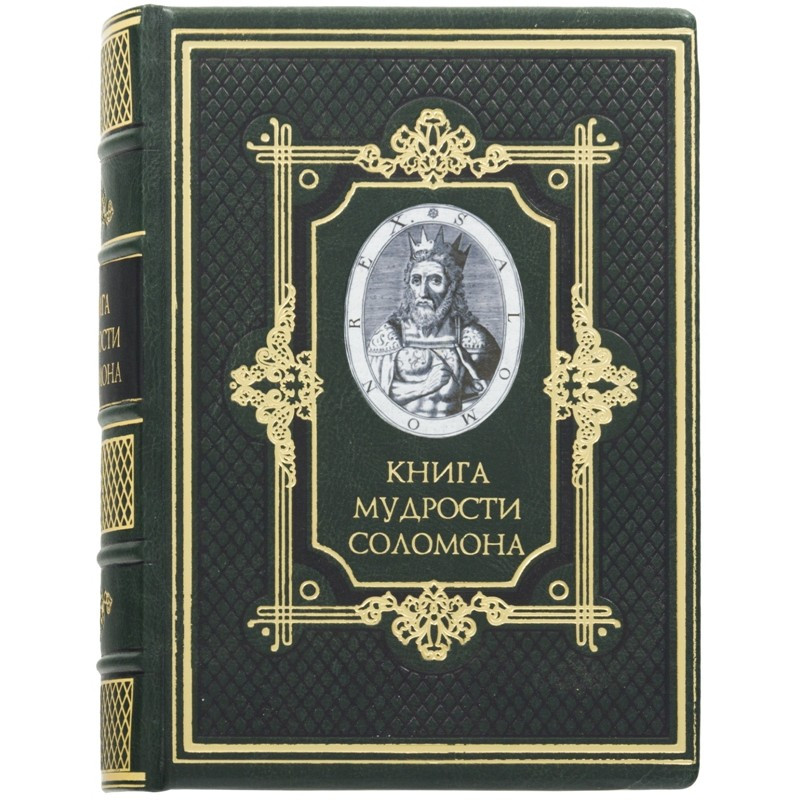 Книга "Книга мудрості Соломона" в шкіряній палітурці, мм: 165х220