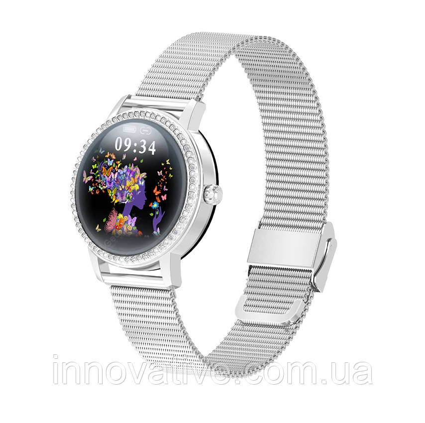 Розумний годинник Linwear LW20 Metal з тонометром (Сріблястий)