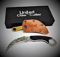 Ніж керамбіт, дамаська сталь, тактичні ножі Дамаск. United Claw Cutter.